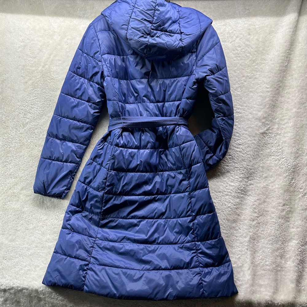Cole Haan Signature Lightweight Puffer Coat Navy Blue Size Small - Picture 6 of 6